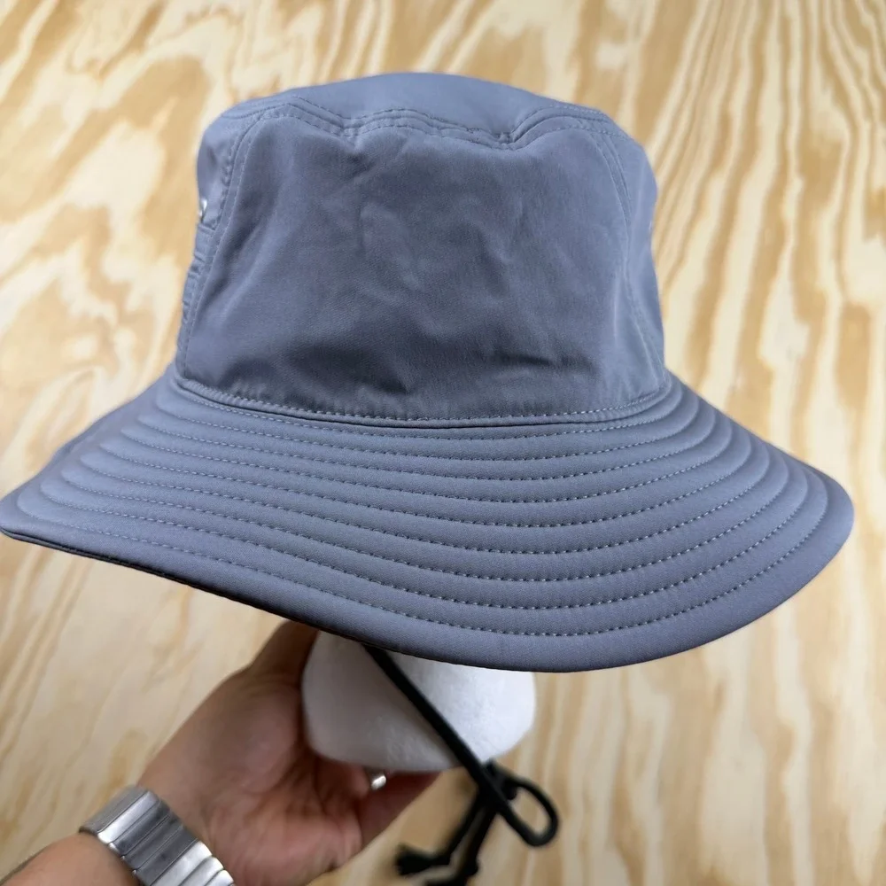 Adidas Aeroready Boonie Bucket Hat Gray Mens Adjustable Chin Strap Sun Hat
